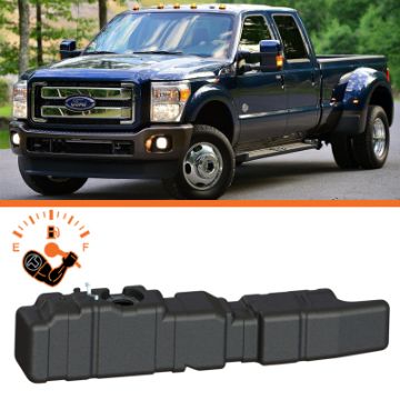 Picture of Titan Fuel Tanks 11 - 16 Ford F - 250F - 350 PowerStroke Crew Cab Long Bed 65 Gallon XXL Mid - Ship Tank