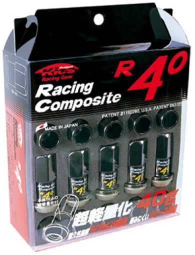 Picture of Project Kics 12x1.25 R40 Lug Nuts - Black (20 Pcs)