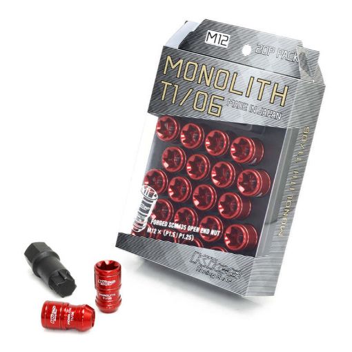 Picture of Project Kics 12x1.25 Monolith T106 Lut Nut Set - Red (20 Pcs)