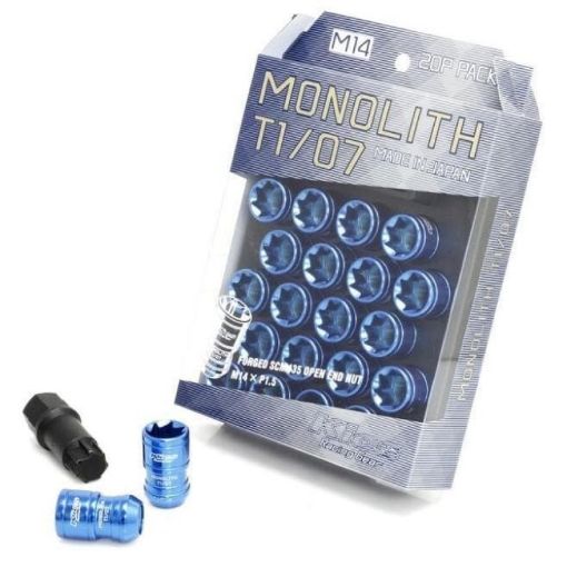 Picture of Project Kics 12x1.25 Monolith T106 Lut Nut Set - Blue (20 Pcs)