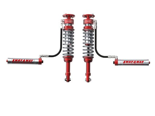 Picture of aFe Sway - A - Way 10 - 14 F150Raptor 6.2L 3.0 Front Coilover Kit w Remote Reservoirs and Compr Adjuster