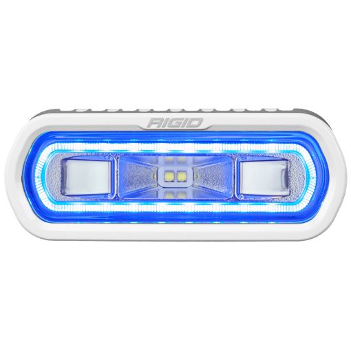 Picture of Rigid Industries SR - L Series Marine LED FloodSpreader w Blue Halo - Universal