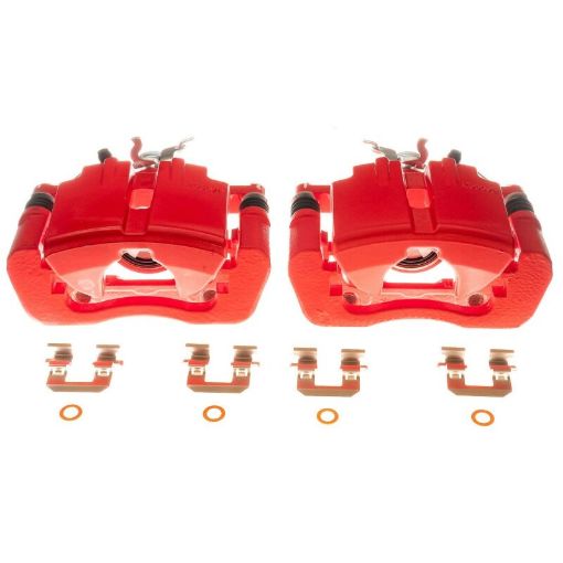 Picture of Power Stop 15 - 19 Ford Mustang Rear Red Calipers - Pair