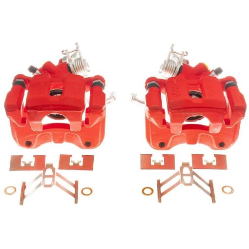 Picture of Power Stop 05 - 07 Honda Accord Rear Red Calipers - Pair