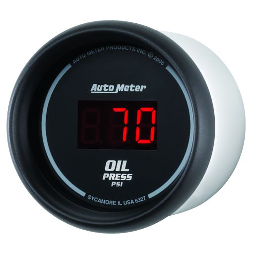 Picture of Autometer Black 0 - 100 psi Digital Oil Pressure Gauge