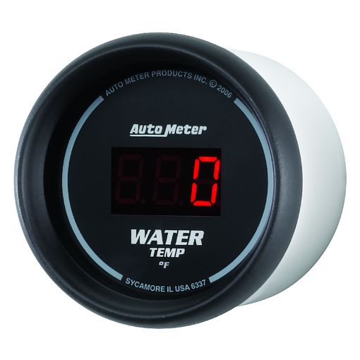 Picture of Autometer Black 0 - 300 F Digital Water Temp Gauge