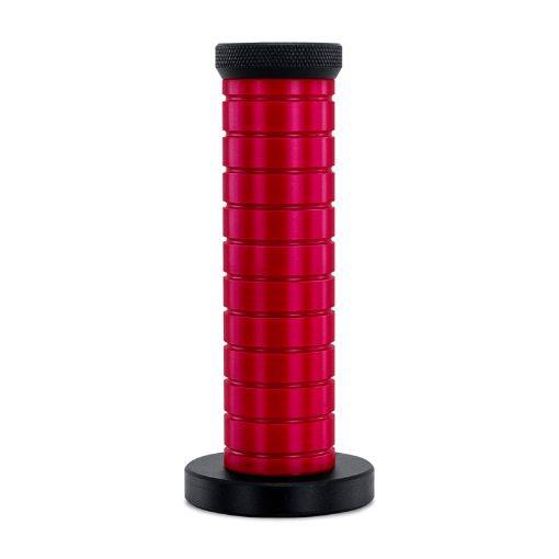 Picture of Mishimoto Weighted Grip Shift Knob - Black Red