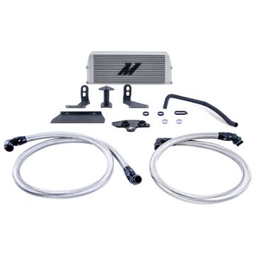 Picture of Mishimoto 11 - 19 Ford 6.7L Powerstroke Performance Oil Cooler Kit - Silver