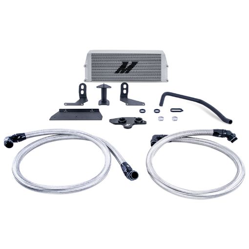 Picture of Mishimoto 11 - 19 Ford 6.7L Powerstroke Performance Oil Cooler Kit - Silver