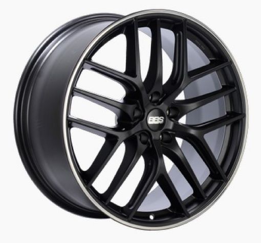 Picture of BBS CC - R 19x8 5x112 ET44 Satin Black Polished Rim Protector Wheel - 82mm PFS Required