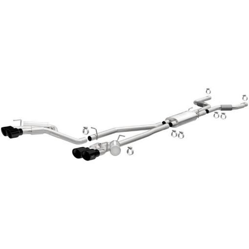 Picture of MagnaFlow 20 - 21 Ford Explorer 3.0L V6 Dual Exit Quad Black Chrome Tip Street Series Cat - Back Exhaust