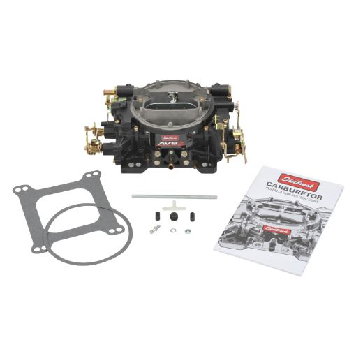 Picture of Edelbrock Carburetor AVS2 Series 650 CFM Manual Choke Black Powder Coated (Non - EGR)