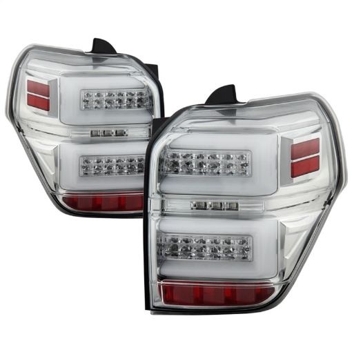 Picture of Spyder Toyota 4Runner 10 - 14 LED Tail Lights - Sequential Turn Signal - Chrome ALT - YD - T4R10 - SEQ - C