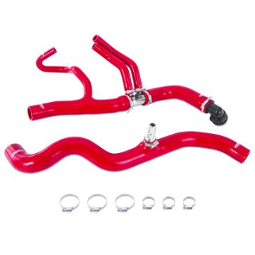 Picture of Mishimoto 17 - 19 Ford Raptor 3.5L EcoBoost Red Silicone Coolant Hose Kit