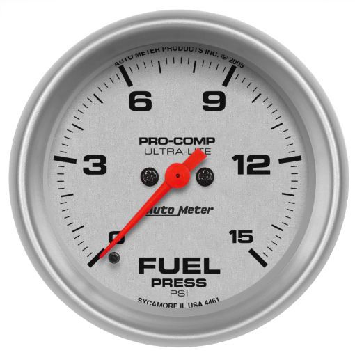 Picture of Autometer Ultra - Lite 2 - 58in 15psi Fuel Pressure Gauge - Digital Stepper Motor