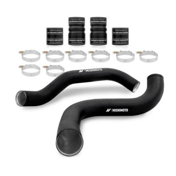 Picture of Mishimoto 99 - 03 Ford 7.3L Powerstroke PSD Intercooler PipeBoot Kit - Wrinkle Black