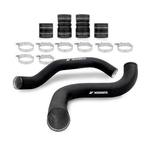 Picture of Mishimoto 99 - 03 Ford 7.3L Powerstroke PSD Intercooler PipeBoot Kit - Wrinkle Black
