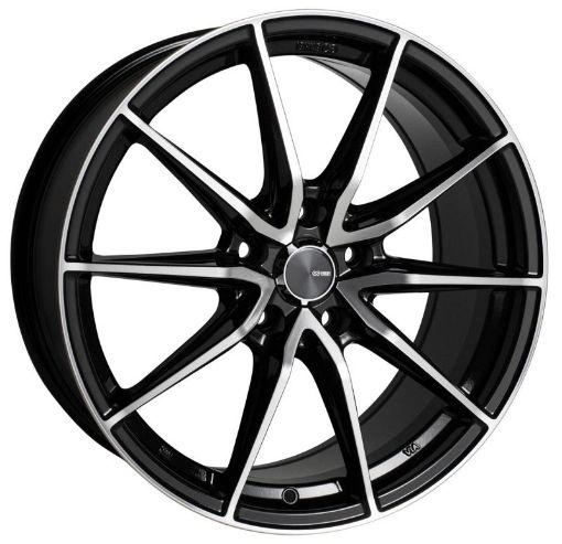 Picture of Enkei DRACO 17x7.5 5x100 45mm Offset 72.6mm Bore Black Machined Wheel
