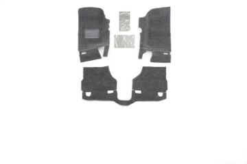 Picture of BedRug 07 - 10 Jeep JK 2Dr Front 3pc Floor Kit (Incl Heat Shields)