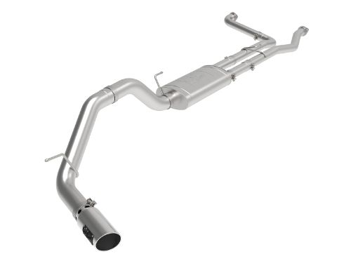 Picture of aFe MACHForce XP Exhausts Cat - Back SS - 409 Nissan Titan XD 16 - 19 V8 - 5.6L - Polished Tip