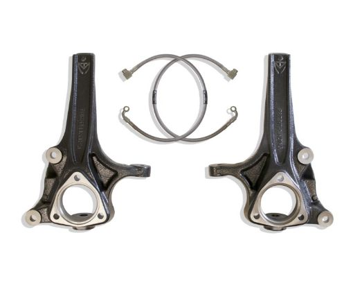 Picture of MaxTrac 2019 RAM 1500 2WD 4in Front Lift Spindles wExtended DOT Compliant Brake Lines
