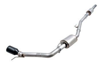 Picture of AWE Tuning 20 - 21 Jeep Gladiator JT 3.6L Tread Edition Cat - Back Single Side Exhaust - Diamond Blk Ti
