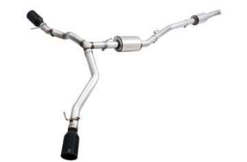 Picture of AWE Tuning 20 - 21 Jeep Gladiator JT 3.6L Tread Edition Cat - Back Dual Exhaust - Diamond Black Tip