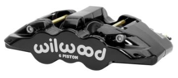 Picture of Wilwood Caliper - Aero - DS Forged Six - Piston Caliper Black 6.52in Piston 1.25in Rotor - Black