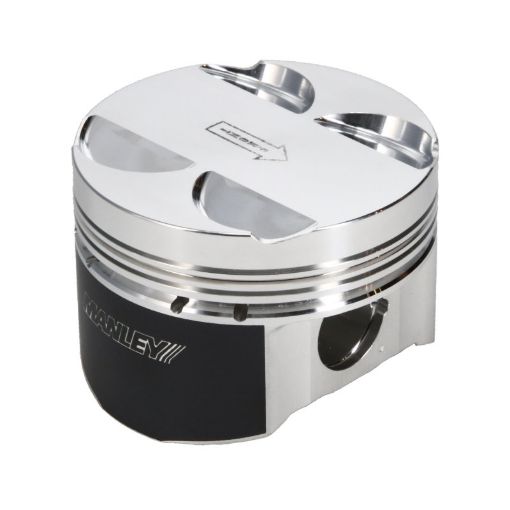 Picture of Manley 16 Nissan VR30DDTT 86mm Bore Grade 2 101 CR - 3.5cc Dome Flat Top Piston w Rings (SINGLE)
