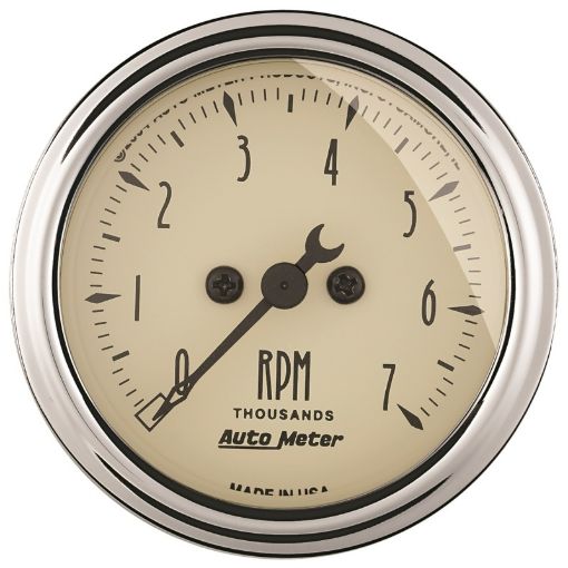 Picture of Autometer 2 - 116in Antique Beige In - Dash 7K RPM Tachometer Gauge