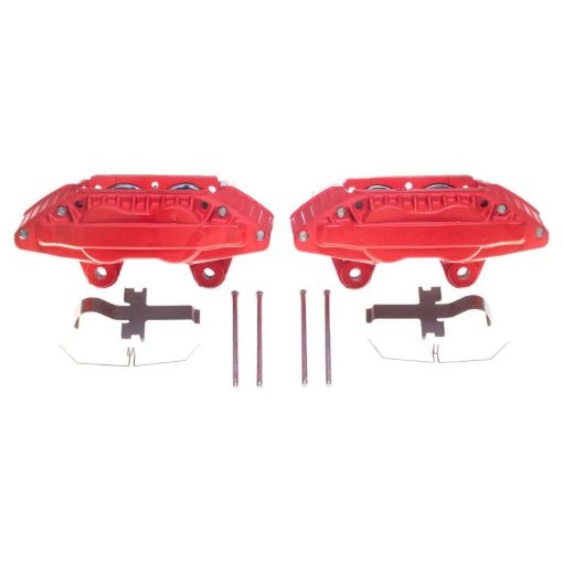 Picture of Power Stop 90 - 96 Nissan 300ZX Front Red Calipers - Pair