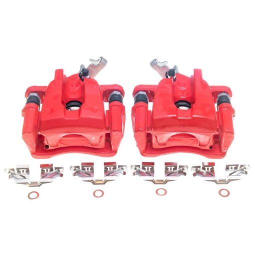 Picture of Power Stop 09 - 10 Pontiac Vibe Rear Red Calipers - Pair