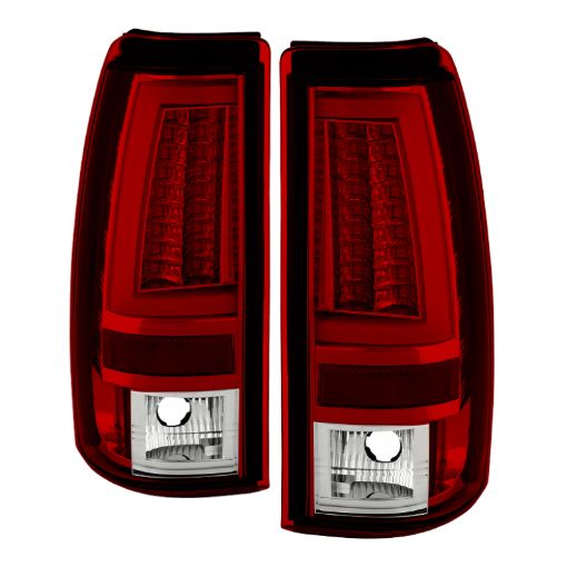 Picture of Spyder Chevy Silverado 15002500 99 - 02 Version 2 LED Tail Lights - Red Clear ALT - YD - CS99V2 - LED - RC