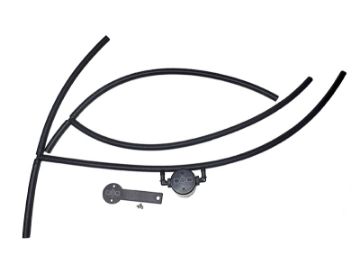 Picture of JampL 16 - 24 Nissan Titan 5.6L Passenger Side Oil Separator 3.0 - Black Anodized