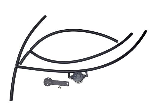 Picture of JampL 16 - 24 Nissan Titan 5.6L Passenger Side Oil Separator 3.0 - Black Anodized