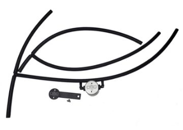 Picture of JampL 16 - 24 Nissan Titan 5.6L Passenger Side Oil Separator 3.0 - Clear Anodized