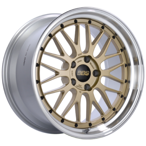 Picture of BBS LM 20x10.5 5x114.3 ET35 Gold Center Diamond Cut Lip Wheel - 82mm PFS Required