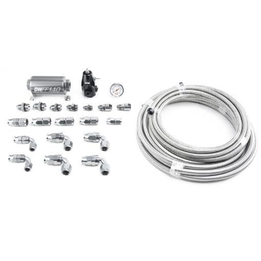 Picture of DeatschWerks 05 - 19 YukonTahoeSuburban DW400 Pump Module Return Plumbing Kit SS PTFE