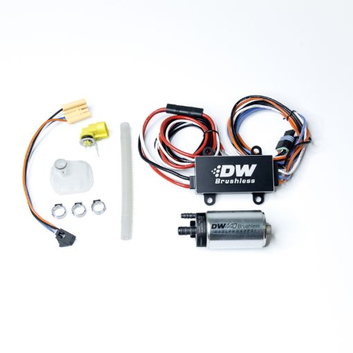 Picture of DeatschWerks 04 - 08 Mazda RX - 8 440lph In - Tank Brushless Fuel Pump w9 - 0904 Instl KitC102 Controller