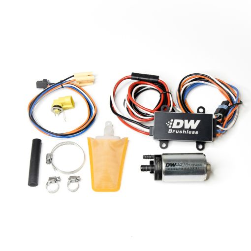 Picture of DeatschWerks 94 - 98 Nissan 240SX 440lph In - Tank Brushless Fuel Pump w9 - 0913 Instl kitC102 Contrllr