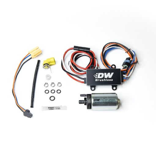 Picture of DeatschWerks 16 Chevy Camaro 440lph In - Tank Brushless Fuel Pump w9 - 0902 Instl kitC103 Controller