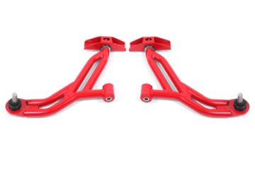 Picture of BMR Suspension 05 - 14 Ford Mustang Lower A - Arms - Red - Non - Adjustable
