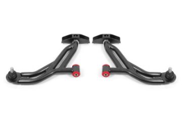 Picture of BMR Suspension 05 - 14 Ford Mustang Lower A - Arms - Black Hammertone - Non - Adjustable