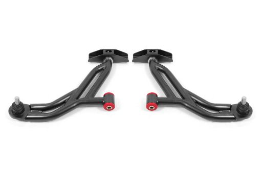Picture of BMR Suspension 05 - 14 Ford Mustang Lower A - Arms - Black Hammertone - Non - Adjustable