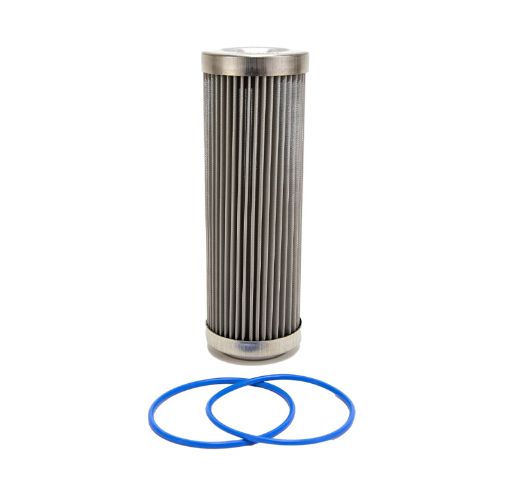 Picture of Fuelab 40 Micron Stainless Steel Replacement Element - 6in w2 O - Rings Instructions