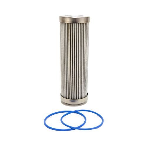 Picture of Fuelab 6 Micron Stainless Steel Replacement Element - 6in w2 O - Rings Instructions