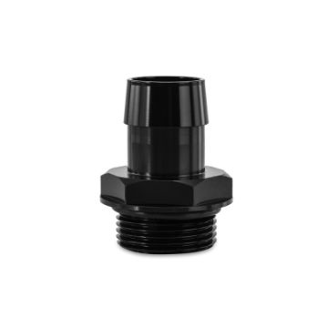 Picture of Mishimoto - 16ORB to 1in. Hose Barb Aluminum Fitting - Black