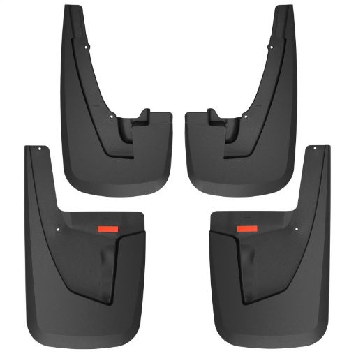 Picture of Husky Liners 19 - 22 RAM 25003500 wo OEM Fender Flares Custom Front Rear Mud Guard Set - Black