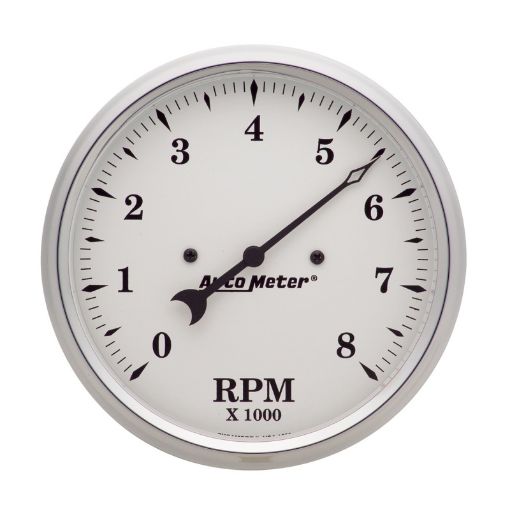 Picture of Autometer 5 inch 8000rpm In - Dash Old Tyme Tachometer - White