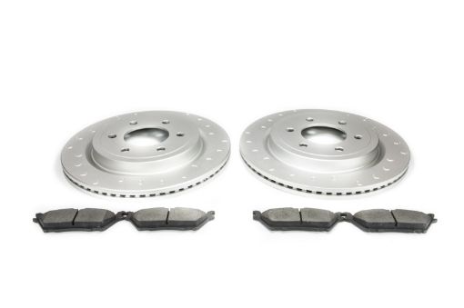 Picture of Alcon 19 - 20 Raptor 18 - 20 F - 150 Rear Pad and Rotor Kit (Use with Stock Calipers) w Elect Park Brake